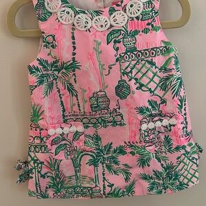 Lilly Pulitzer Pink and Green Baby Dress